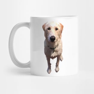 Cute White Yellow Lab Mug